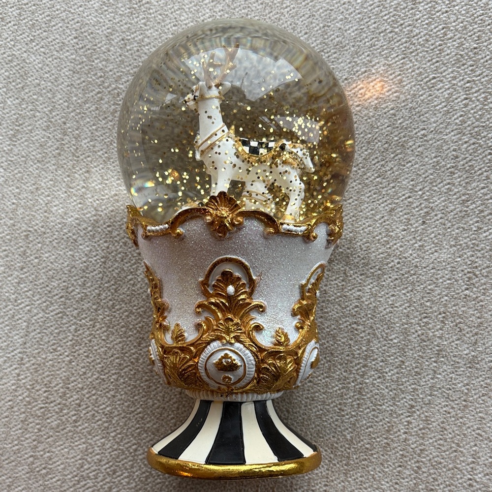 MacKenzie-Childs Golden Hour Deer Snow Globe - Picture 5 of 6